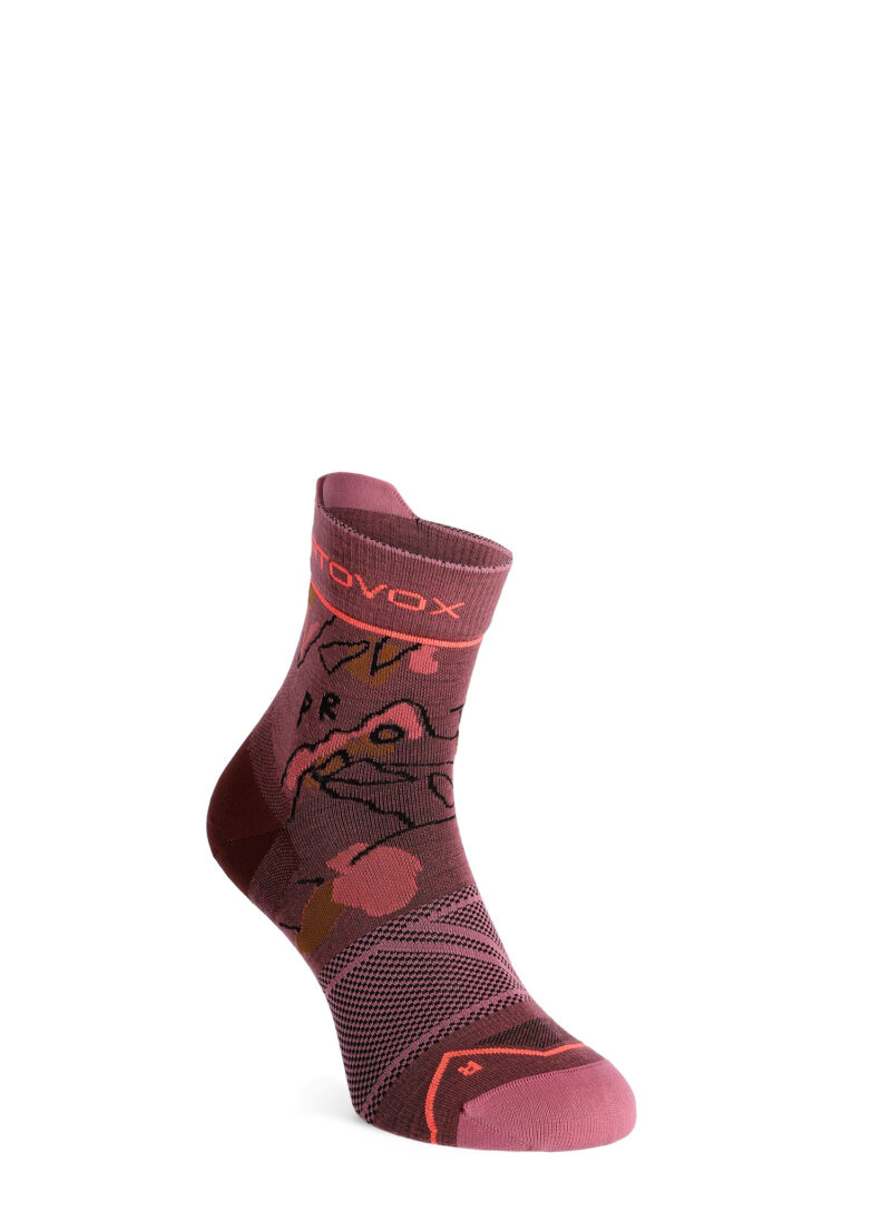 Sosete lana merinos femei Ortovox Alpine Light Quarter Socks - mountain rose preţ