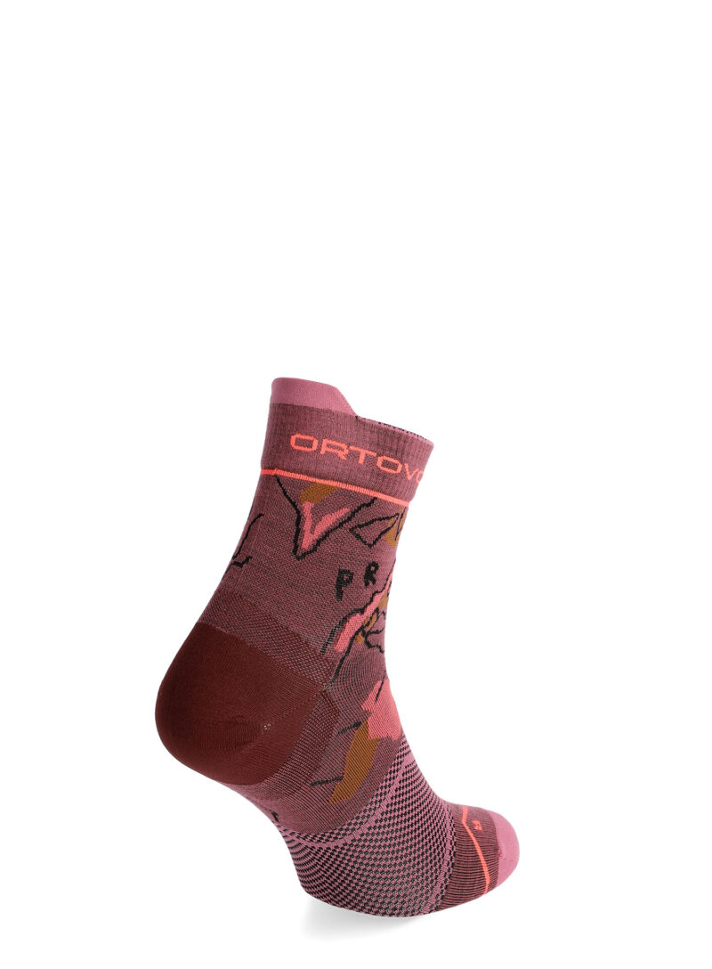 Cumpăra Sosete lana merinos femei Ortovox Alpine Light Quarter Socks - mountain rose