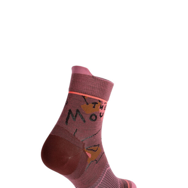 Original Sosete lana merinos femei Ortovox Alpine Light Quarter Socks - mountain rose