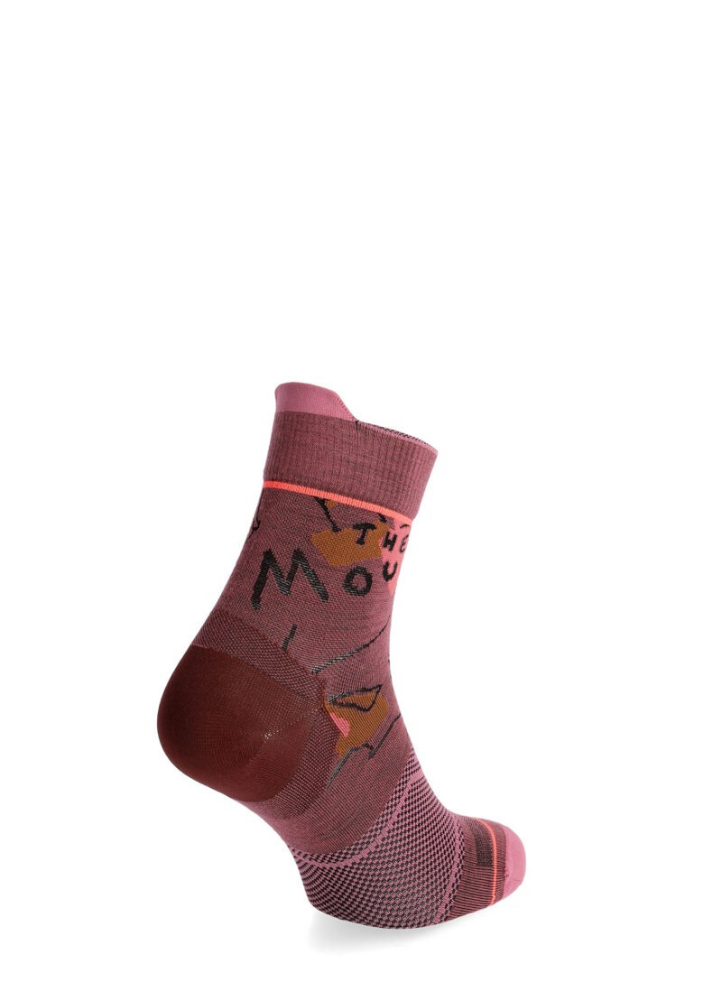 Original Sosete lana merinos femei Ortovox Alpine Light Quarter Socks - mountain rose