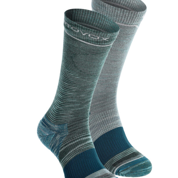 Sosete lana merinos femei Ortovox Alpine Mid Socks - ice waterfall