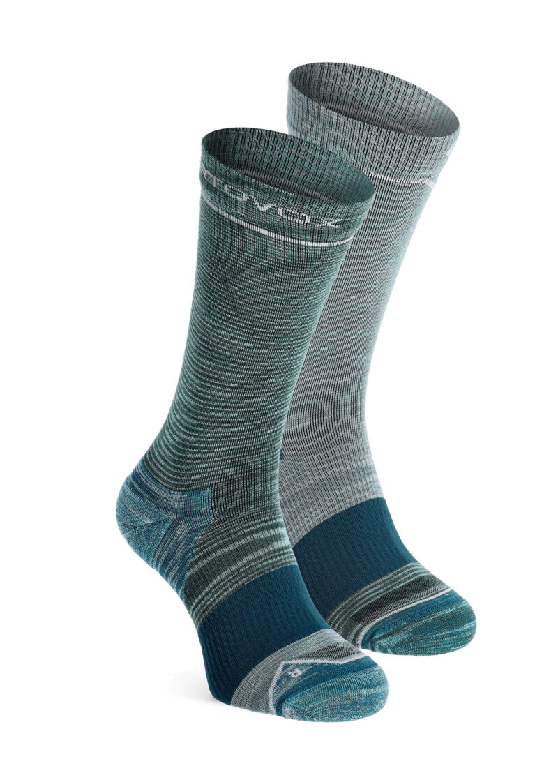 Sosete lana merinos femei Ortovox Alpine Mid Socks - ice waterfall