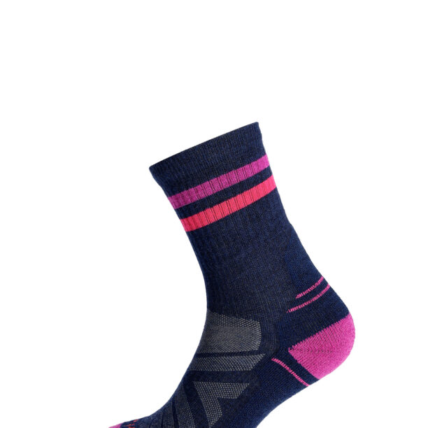 Cumpăra Sosete lana merinos femei Smartwool Performance Hike Light Cushion Tube Stripe - deep navy/pink