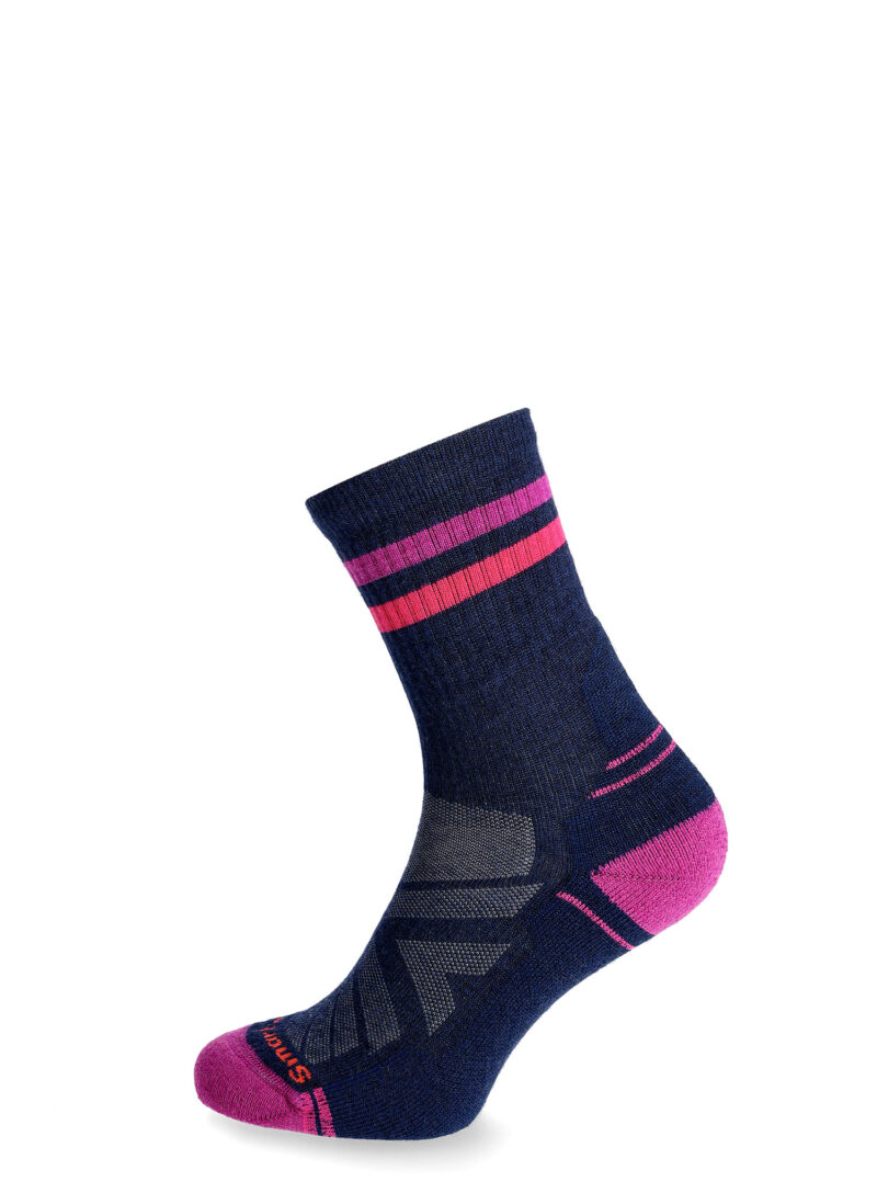 Cumpăra Sosete lana merinos femei Smartwool Performance Hike Light Cushion Tube Stripe - deep navy/pink