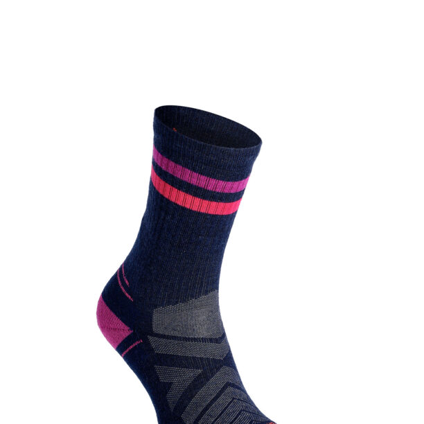 Sosete lana merinos femei Smartwool Performance Hike Light Cushion Tube Stripe - deep navy/pink