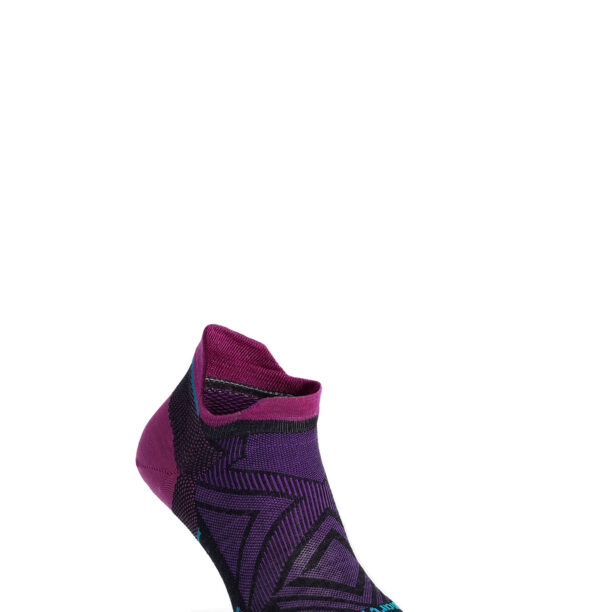 Sosete lana merinos femei Smartwool Run Zero Cushion Low Ankle Socks - charcoal