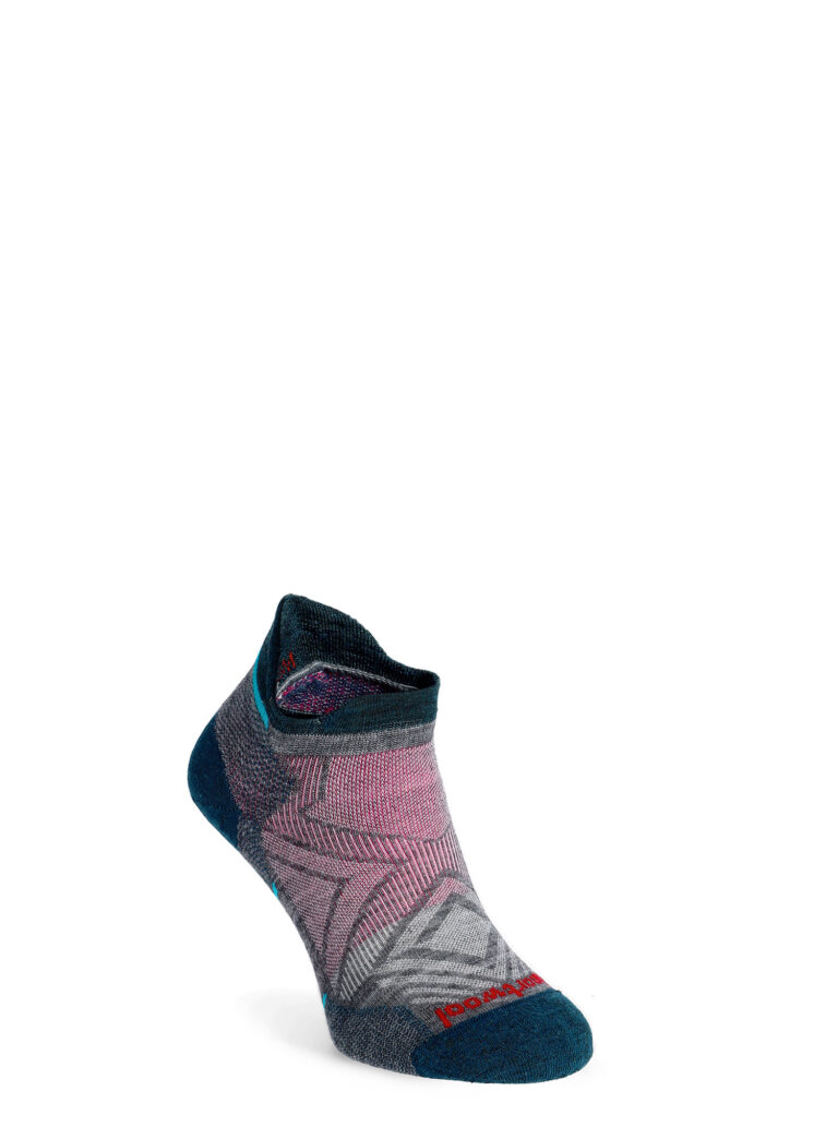 Sosete lana merinos femei Smartwool Run Zero Cushion Low Ankle Socks - medium gray