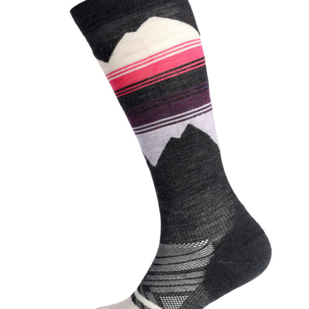 Cumpăra Sosete lana merinos femei Smartwool Ski TC Pattern OTC Socks - charcoal