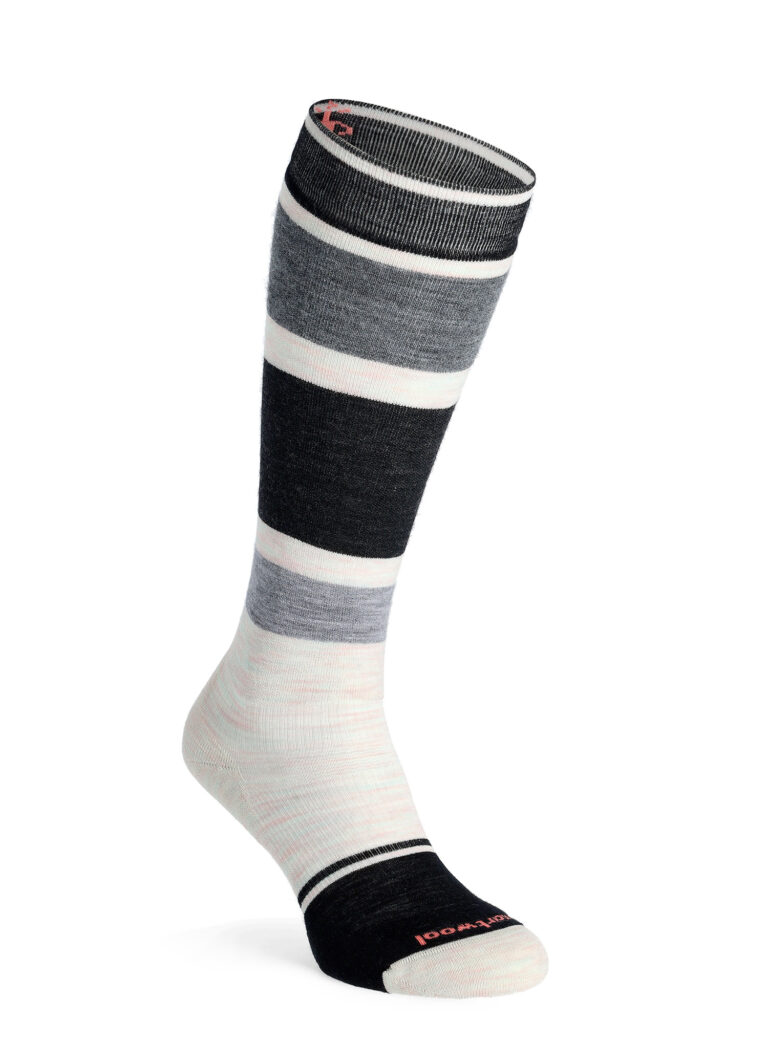 Sosete lana merinos femei Smartwool Snowboard TC OTC Socks - moonbeam