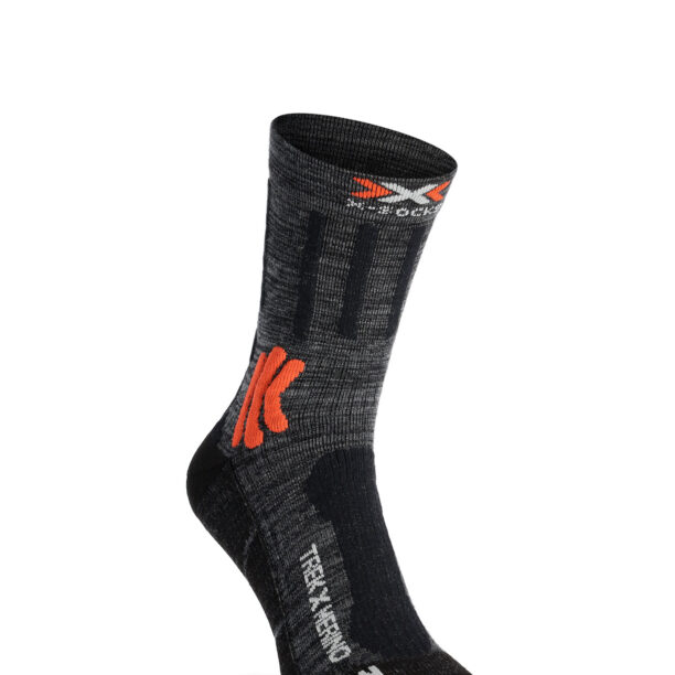 Sosete munte X-Socks Trek X Merino - grey/x-orange/black