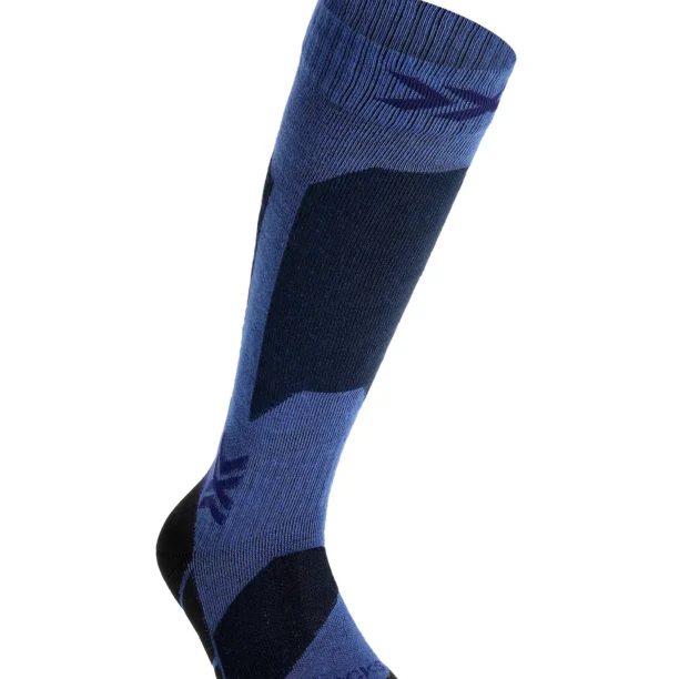 Șosete pentru copii X-Socks Ski Discover OTC JR - blue blossom/marine