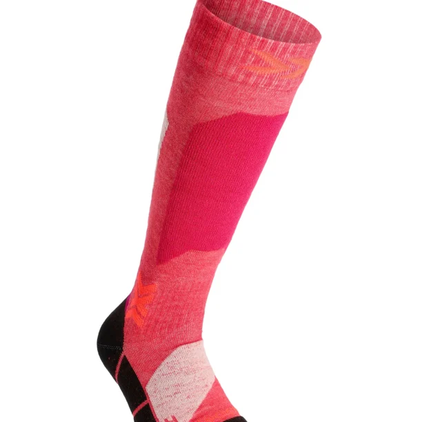 Șosete pentru copii X-Socks Ski Discover OTC JR - light pink/light sand