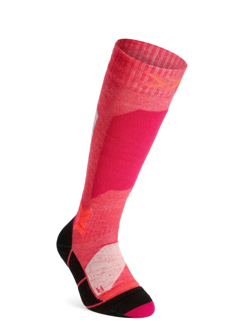 Șosete pentru copii X-Socks Ski Discover OTC JR - light pink/light sand