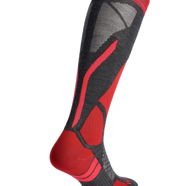 Sosete schi Bridgedale Ski Lightweight Merino Performance - graphite/red preţ