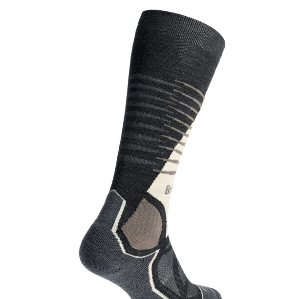 Sosete schi Bridgedale Ski Mid Merino E Pattern - graphite/bungee preţ