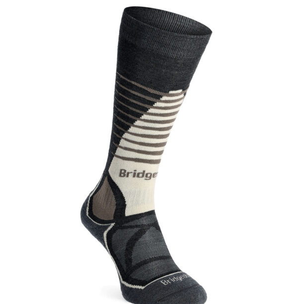 Sosete schi Bridgedale Ski Mid Merino E Pattern - graphite/bungee