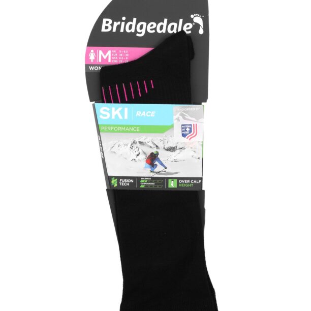 Original Sosete schi Bridgedale Ski Race Performance - black/pink