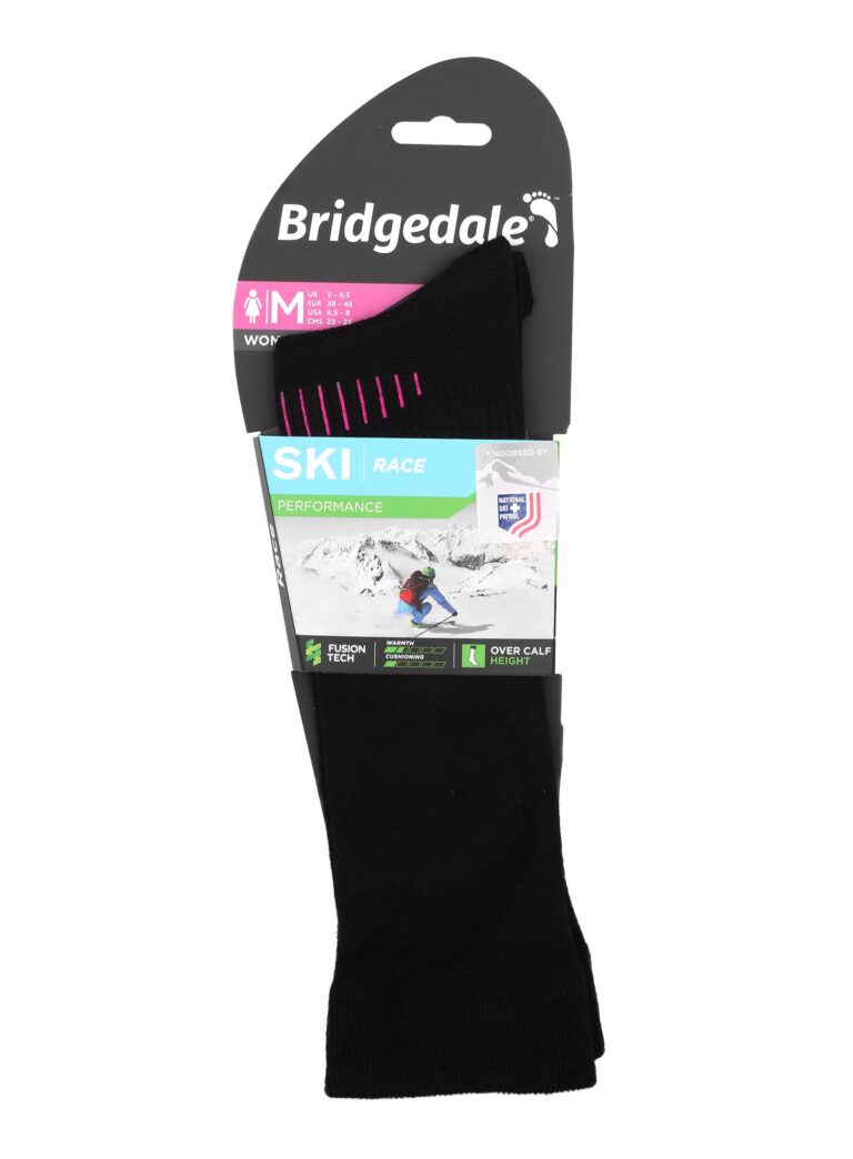 Original Sosete schi Bridgedale Ski Race Performance - black/pink