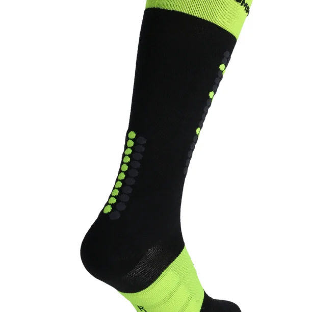 Sosete schi Compressport Alpine Ski Full Socks - black/safe yellow preţ