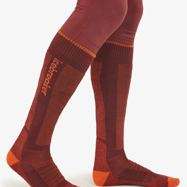 Sosete schi Icebreaker Merino Ski+ Medium OTC - port/blaze/cedar wood preţ