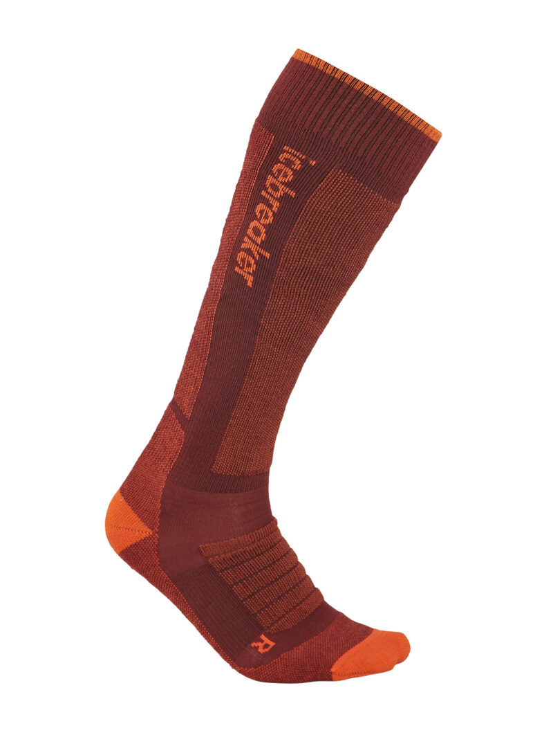 Sosete schi Icebreaker Merino Ski+ Medium OTC - port/blaze/cedar wood