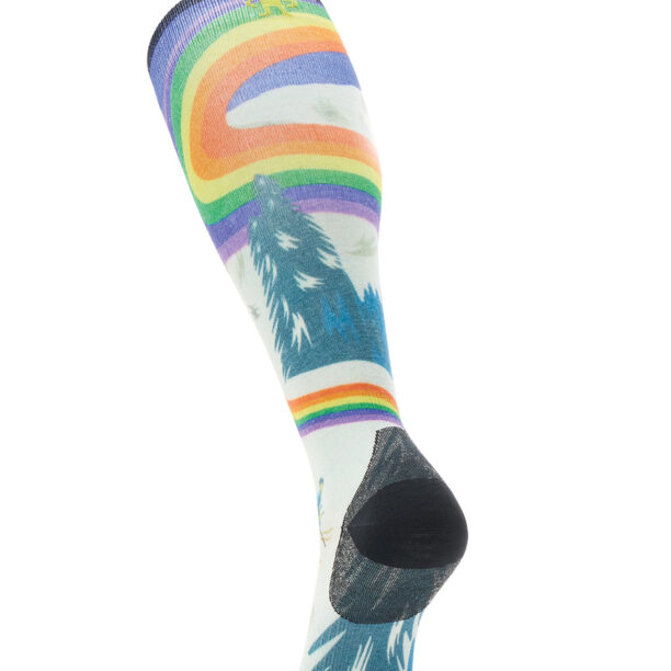 Sosete schi Smartwool Ski Zero Cushion Rainbow Trails Print OTC Socks - laguna blue preţ