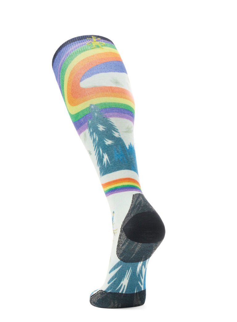 Sosete schi Smartwool Ski Zero Cushion Rainbow Trails Print OTC Socks - laguna blue preţ