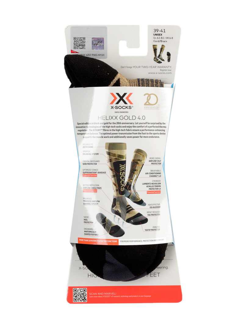 Sosete schi X-Socks Helixx Gold 4.0 - gold/black preţ