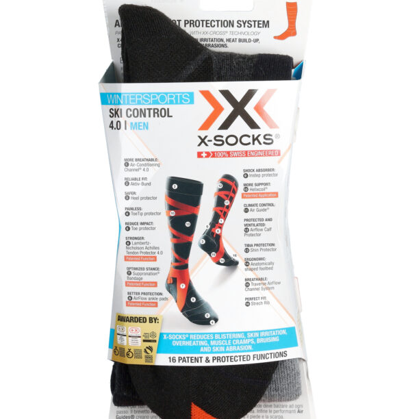 Sosete schi X-Socks Ski Control 4.0 - anthracite melange/stone grey preţ