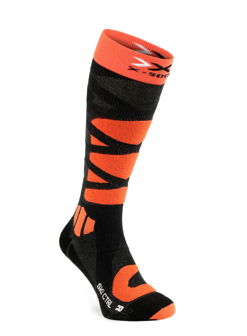 Sosete schi X-Socks Ski Control 4.0 - anthracite melange/x-orange