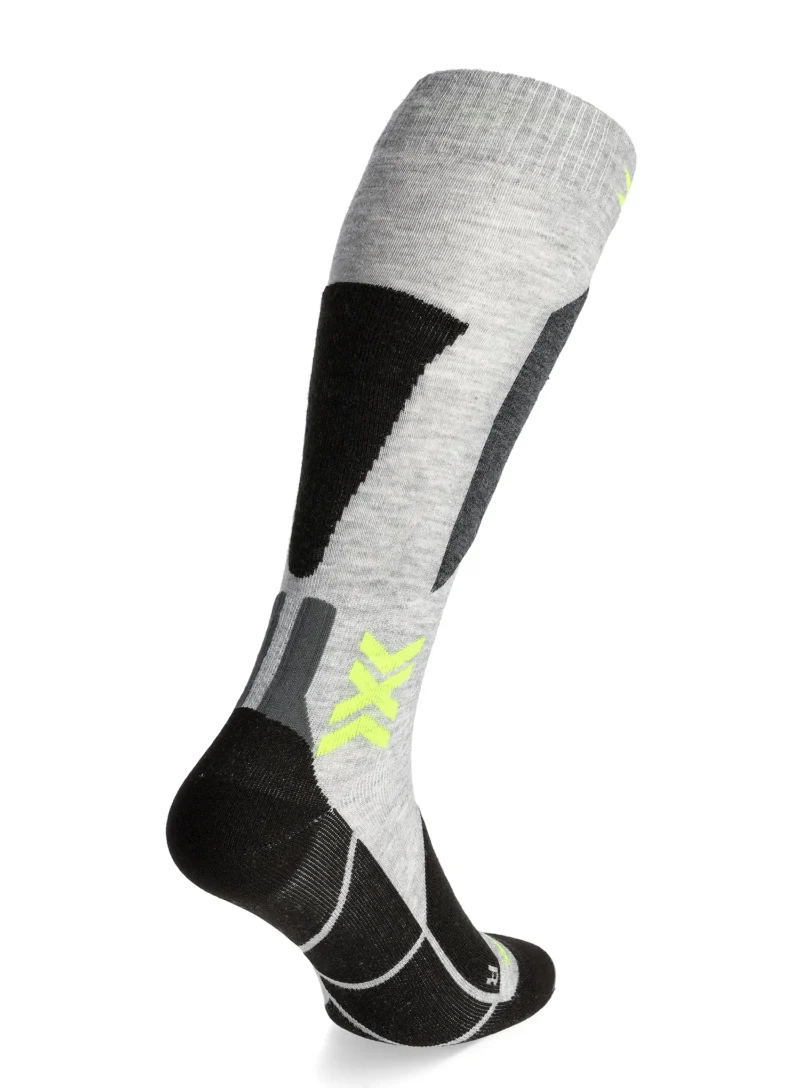 Sosete schi X-Socks Ski Discover OTC - rhino grey/canary preţ