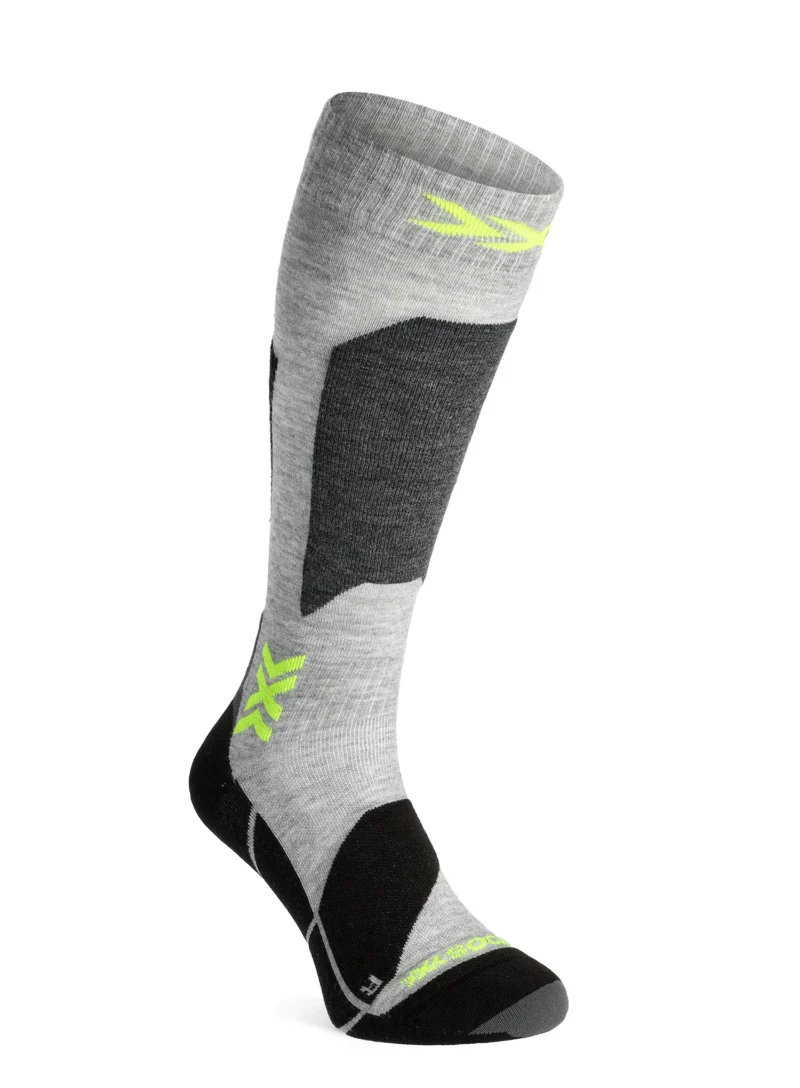 Sosete schi X-Socks Ski Discover OTC - rhino grey/canary