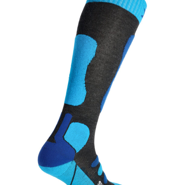 Sosete schi X-Socks Ski JR 4.0 - anthracite melange/blue preţ