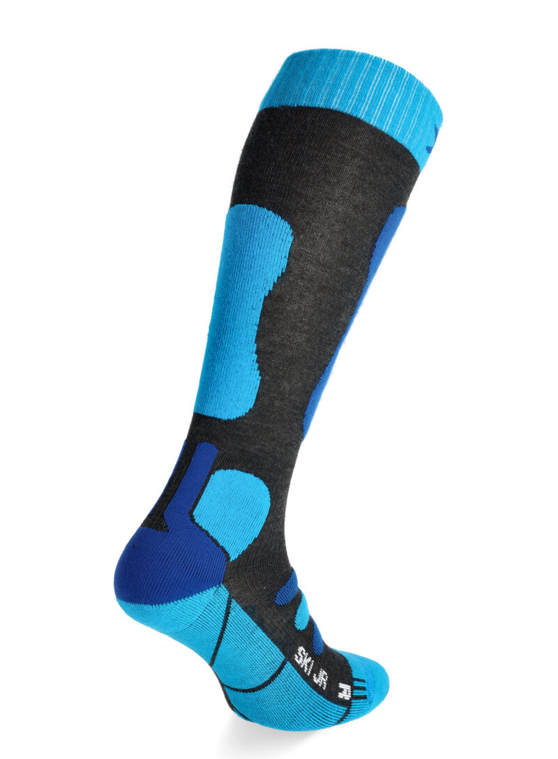 Sosete schi X-Socks Ski JR 4.0 - anthracite melange/blue preţ