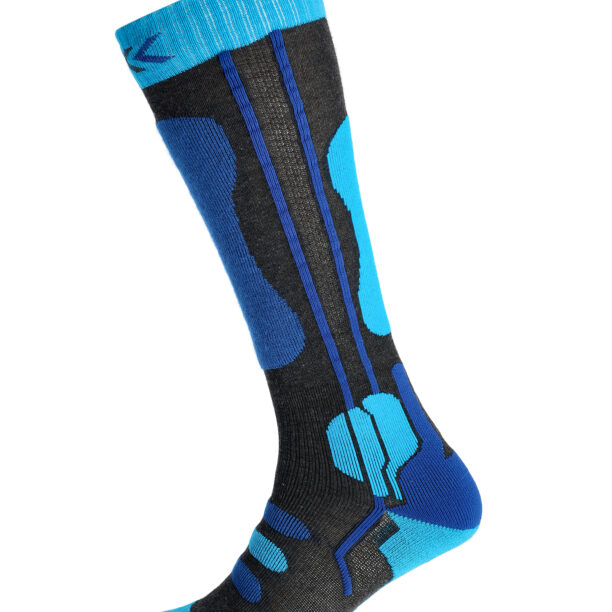 Cumpăra Sosete schi X-Socks Ski JR 4.0 - anthracite melange/blue