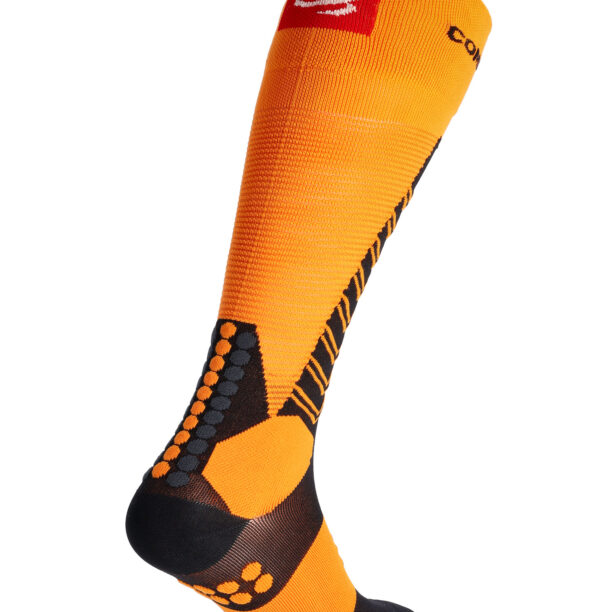 Sosete schi de tura Compressport Ski Mountaineering Full Socks - autumn glory/black preţ