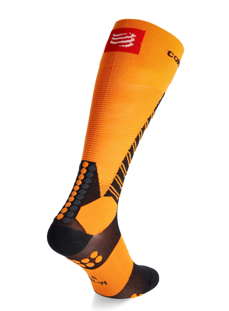 Sosete schi de tura Compressport Ski Mountaineering Full Socks - autumn glory/black preţ