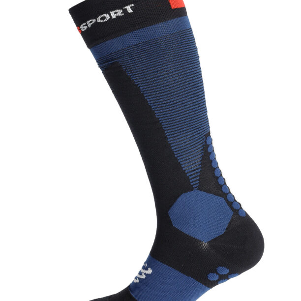 Cumpăra Sosete schi de tura Compressport Ski Touring Full Socks - black/estate blue