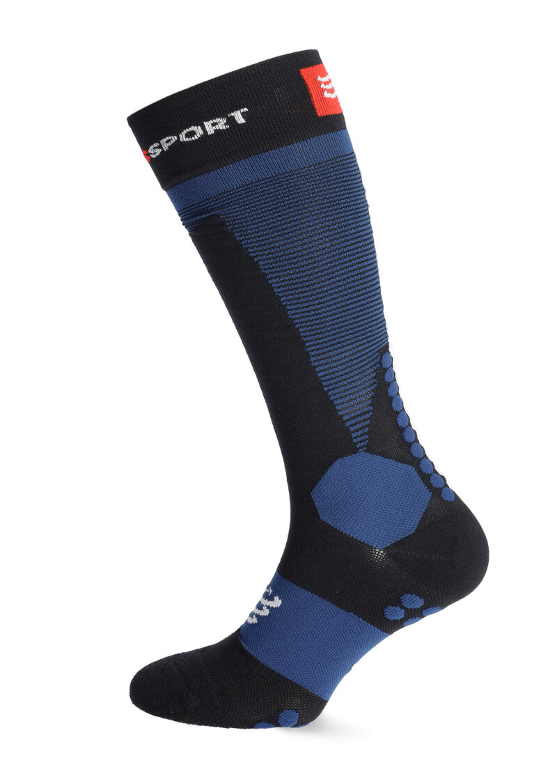 Cumpăra Sosete schi de tura Compressport Ski Touring Full Socks - black/estate blue