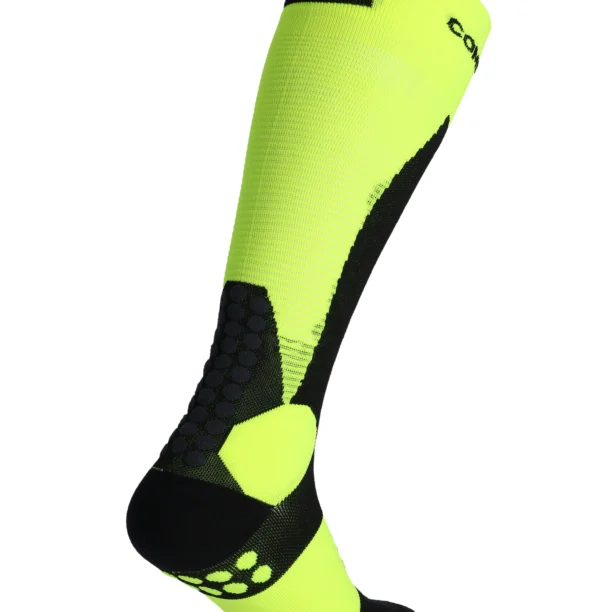 Sosete schi de tura Compressport Ski Touring Full Socks - safe yellow/black preţ