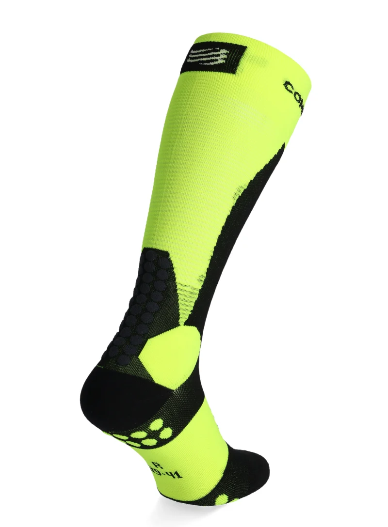 Sosete schi de tura Compressport Ski Touring Full Socks - safe yellow/black preţ