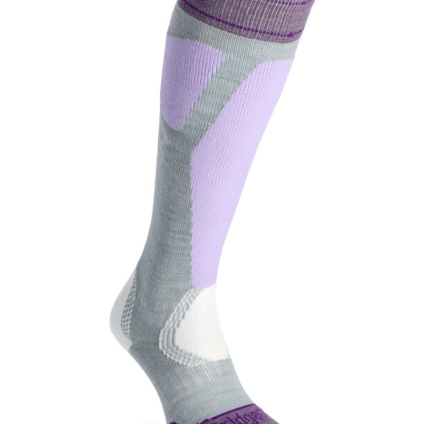 Șosete schi femei Bridgedale Ski Easy On Merino Performance - grey/lilac