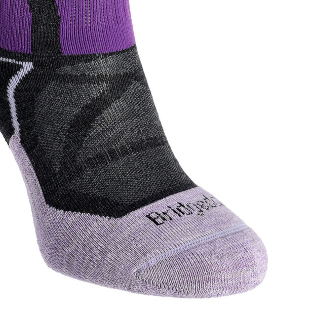 Preţ Șosete schi femei Bridgedale Ski MW - black/purple