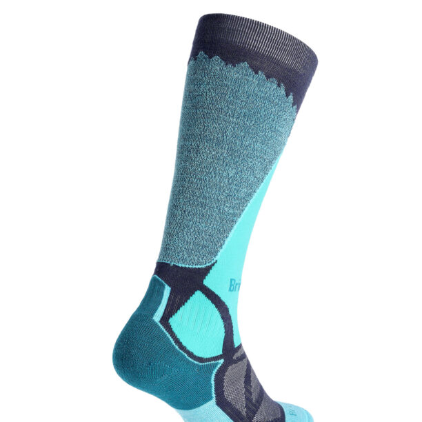 Șosete schi femei Bridgedale Ski Mid Merino E Pattern - dark denim/aqua preţ