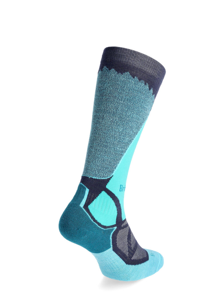 Șosete schi femei Bridgedale Ski Mid Merino E Pattern - dark denim/aqua preţ