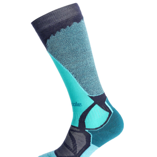 Cumpăra Șosete schi femei Bridgedale Ski Mid Merino E Pattern - dark denim/aqua