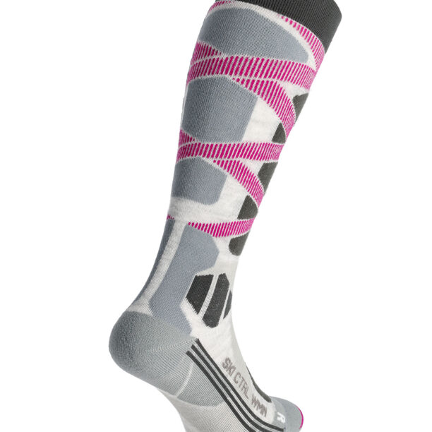 Șosete schi femei X-Socks Ski Control 4.0 - grey melange/charcoal preţ