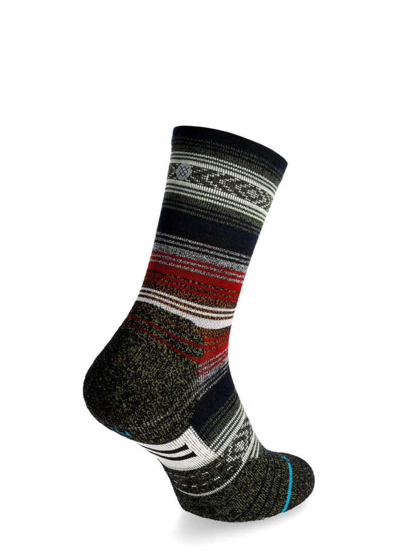 Șosete trekking Stance Mid Wool Crew - black/red preţ