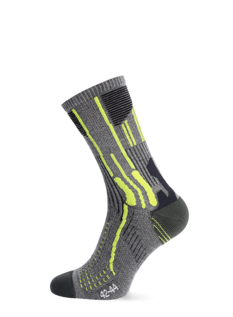 Cumpăra Șosete trekking X-Socks Effektor Trekking - grey melange/effektor green