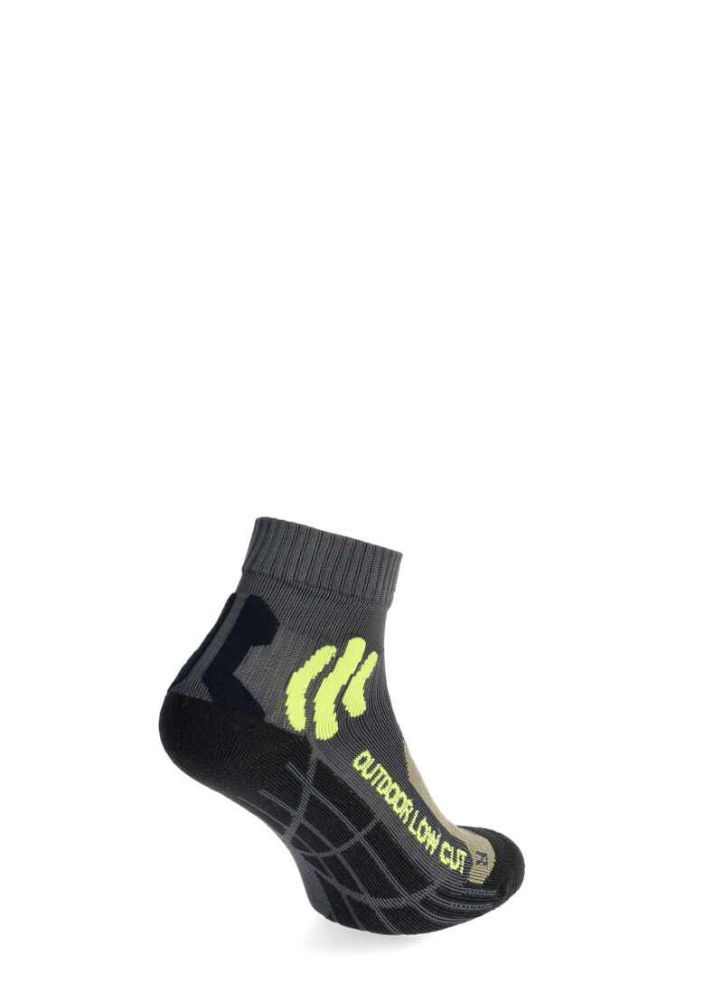 Șosete trekking X-Socks Trek Outdoor Low Cut - anthracite/lime preţ